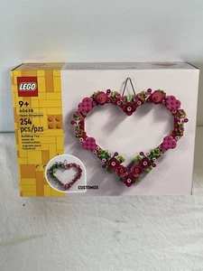 LEGO CREATOR Love Heart Ornament Heart Shaped Flowers (40638) Brand New - Picture 1 of 4