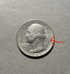 1965 Multiple Mint Error Quarter💥READ DESC💥 - Picture 1 of 3