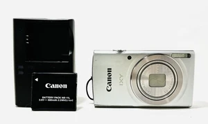 Canon IXY 180 PowerShot ELPH 180 20MP Silver Digital Camera Japan Near Mint #03 - Picture 1 of 18