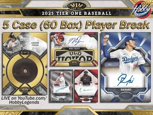 Nico Hoerner CUB 2025 Topps TIER ONE 5 Case (60 Box) Player Break #2 - Picture 1 of 4