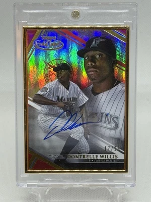2021 Topps Gold Label Framed Autographs Dontrelle Willis Auto 17/25 Marlins - Image 1 of 2