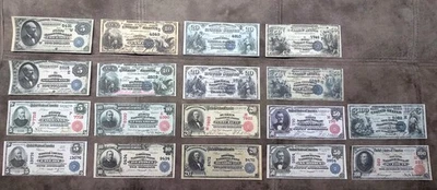 Reprint on paper with W/M United States 1882-1927 National Bank  DATE BACK !!! - Image 1 of 4