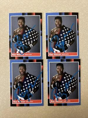 RAY MERCER SIGNED AUTOGRAPH TRADING CARD COA BOXING MERCILESS CHAMP - Image 1 of 4