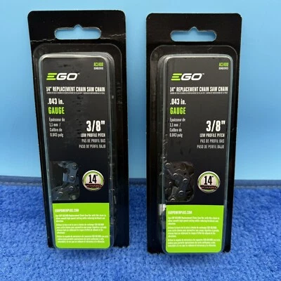 2x EGO AC1400 14" Chain Saw Chain for EGO 14" Chain Saw - Black