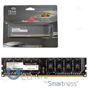 TEAM GROUP Memoria RAM 8GB DDR3 8GB 1600MHZ Élite TED38G1600C1101BK - Picture 1 of 1