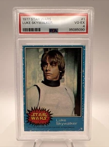1977 Topps Star Wars #1 Luke Skywalker Rookie PSA 4 VG-EX - Picture 1 of 2