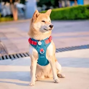 No Pull Dog Harness with Reflective Unique Colors, Adjustable Vest Soft Training - Picture 1 of 9