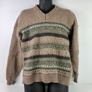 Vintage Sovrano Made in Australia Pure Wool V-Neck Knitted Sweater Mens 2XL - Picture 1 of 6