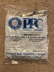 PPC BELDEN EX320QRWS HARDLINE COMPRESS CONNECTOR 25PC - Zdjęcie 1 z 3