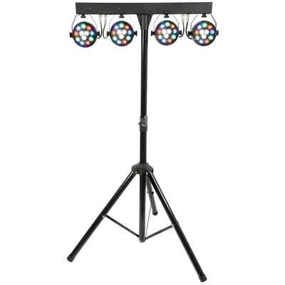 QTX PB-1214 LED PAR Bar System Stage Wash Lighting Package with Remote - Image 1 of 4