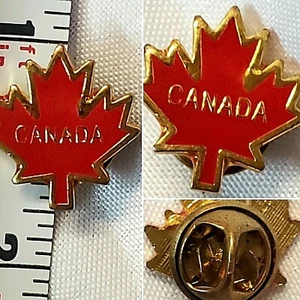 CANADÁ HOJA DE ARCE CONTORNO DE COLECCIÓN SOMBRERO DE SOLAPA SOMBRERO PIN VER FOTOS - Imagen 1 de 7