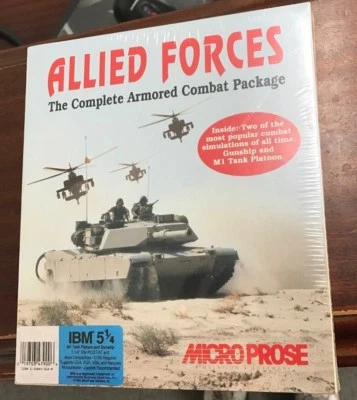 Allied Forces PC Microprose New sealed. NIB RARE  1991  GUNSHIP  - Image 1 of 2