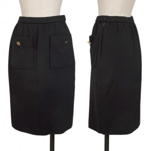 GIVENCHY Wool Front Pocket Design Skirt Size M(K-132710) - Picture 1 of 12