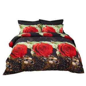 6 Piece King size Duvet Cover Set Fitted Sheet Luxury Bedding Dolce Mela - Picture 1 of 6