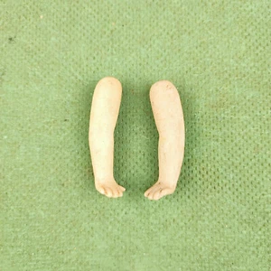 Antique porcelain dollhouse doll arms, lastic fixing, 2", 51 mm, Googly Style - Picture 1 of 5