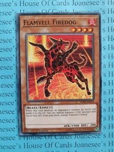 Flamvell Feuerhund SDSB-DE016 Common Yu-Gi-Oh Karte 1. Auflage - Bild 1 von 3