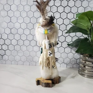 Kachina Kokopelli Dancer Native American Hopi Doll Signed - Picture 1 of 22