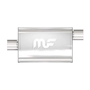 2.5" Inlet Outlet Center Offset - 4x9 Oval 14" Body MagnaFlow Muffler SS 11226 - Picture 1 of 4