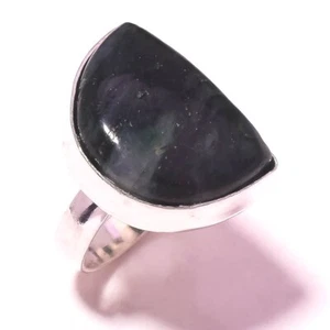 Green Fluorite Gemstone Ring Handmade Unique Design Women's Jewelry 6" Gift b691 - Picture 1 of 6