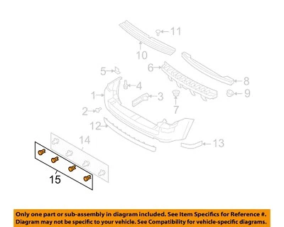 Parachoques trasero derecho Mercury FORD OEM Mariner 8E6Z15K861AA Foto 1 de 2