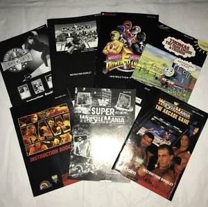 Super Nintendo SNES 7 Anleitungsheft Lot Power Rangers WWF Monopoly Raw - Bild 1 von 15