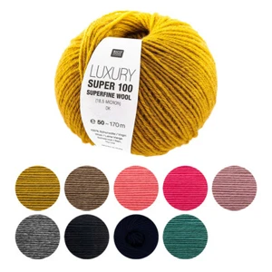 Hilo de Lana Tejido Rico Lujo Super 100 Superfino DK Doble Merino Sport - Imagen 1 de 12