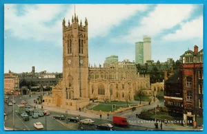 Regno Unito Manchester Cathedral FP cartolina vintage postcard postkarte MA1800 - Imagen 1 de 2