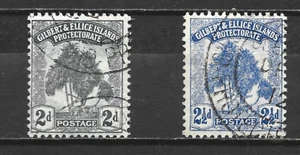 GILBERT & ELLICE IS. -1911 Screwpine - Pandanus sp. - 2p & 2 1/2p   - NICE USED - Bild 1 von 1