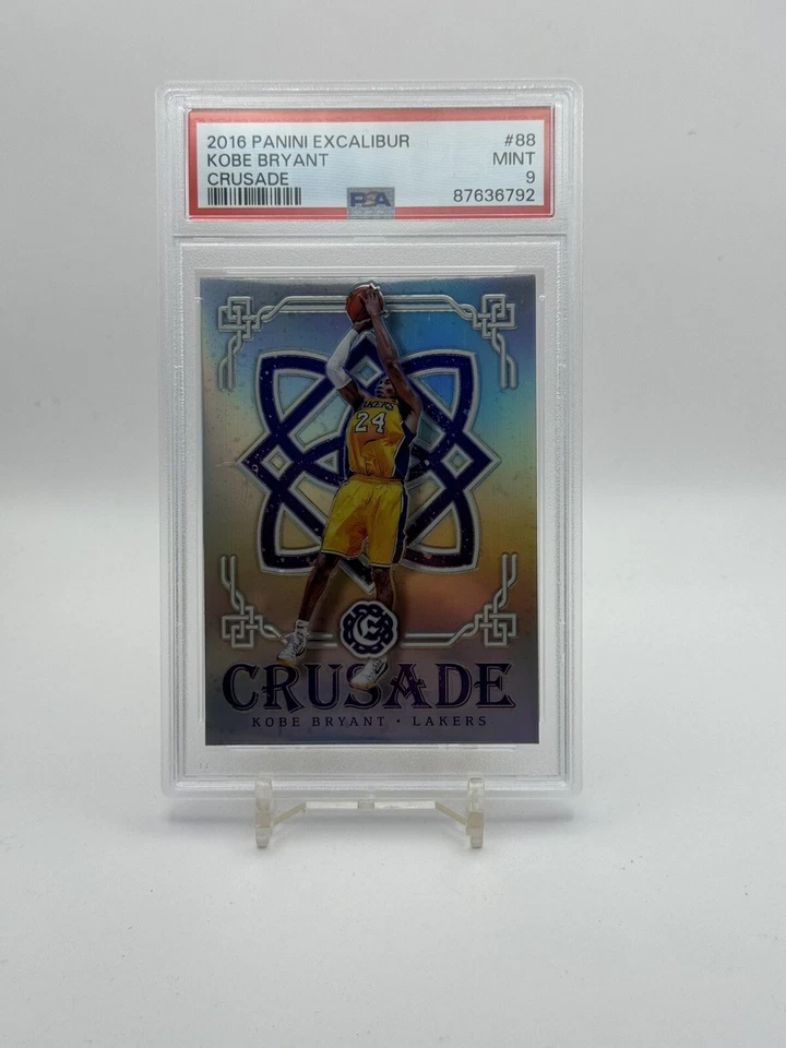 2016 Panini Excalibur 88 Kobe Bryant Crusade PSA 9 🔥📈 LAKERS - Image 1 of 2
