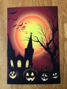 Halloween Themed Postcard #100 - NEW - Pagan / Wicca / Gothic - Picture 1 of 1