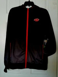 Lotto Giacca con Felpa con Cappuccio Design Sport Italiano Calcio Track Nera Taglia US Media Nuova con etichette - Foto 1 di 7
