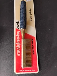 Antonios Solid Brass Fine Tooth Straightening Comb A115 - Picture 1 of 3