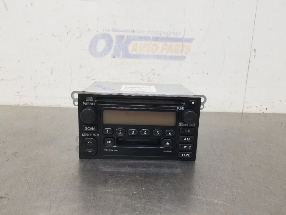 00 2000 TOYOTA TACOMA SR5 RADIO RECEPTOR AUDIO CON REPRODUCTOR DE CD 8612004100 Foto 1 de 4