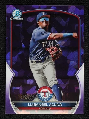 2023 Bowman Chrome Sapphire Edition Prospects Purple /25 Luisangel Acuna Acuña - Image 1 of 2