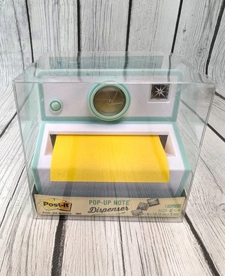 Post-it Pop-Up Note Dispenser Vintage Camera Polaroid Style 3" x 3" 3M *NEW - Image 1 of 3