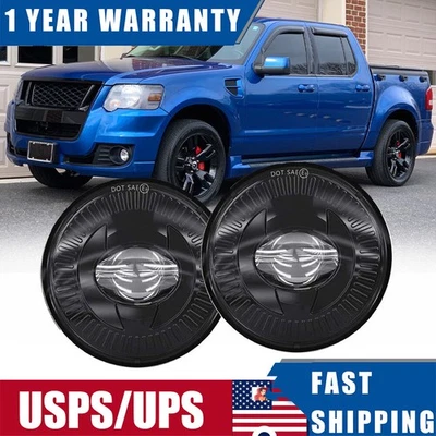 For 2008-2010 Ford Explorer Sport Trac LED Fog Lights Front Bumper Lamp W/DRL - Image 1 of 4