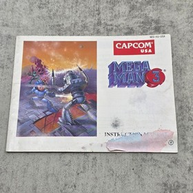 Folleto manual de instrucciones Mega Man 3 NES SOLO Capcom 1990