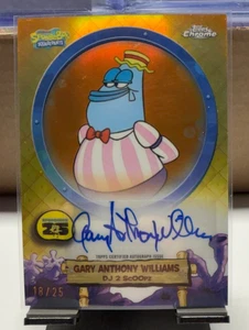 Bob Esponja 2025 cromado DJ 2 Scoopz Gary Anthony Williams automático #SA-GW naranja/25 - Imagen 1 de 3