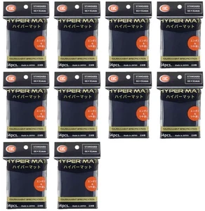 Barrera de tarjeta KMC Hyper Mat negra 64 piezas x 10 tamaño estándar 66 x 91 mm Japón - Imagen 1 de 2