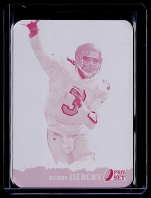 2025 Leaf Pro Set #1/1 Magenta Bobby Hebert Printing Plate - Image 1 of 2