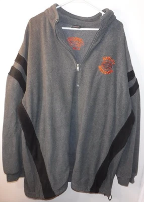 Harley Davidson 1/4 Zip Fleece Sweater Sweatshirt Embroidered Men's Sz 3XL XXXL - Image 1 of 4