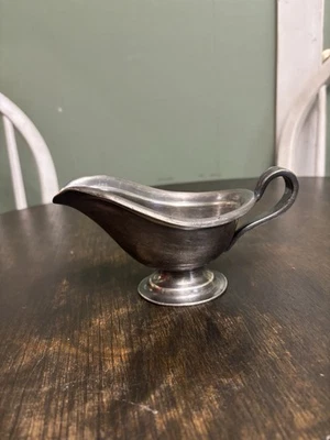 Reed & Barton plata soldada 2825 8 oz bote de salsa/crema Foto 1 de 4