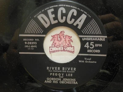 Peggy Lee – River River / Sans Souci, 45 RPM EX (28H) Foto 1 de 2