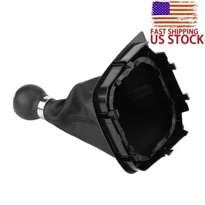Premium ABS & PU Leather 6 Speed Gear Shift Knob Kit for Golf Jetta - Picture 1 of 18