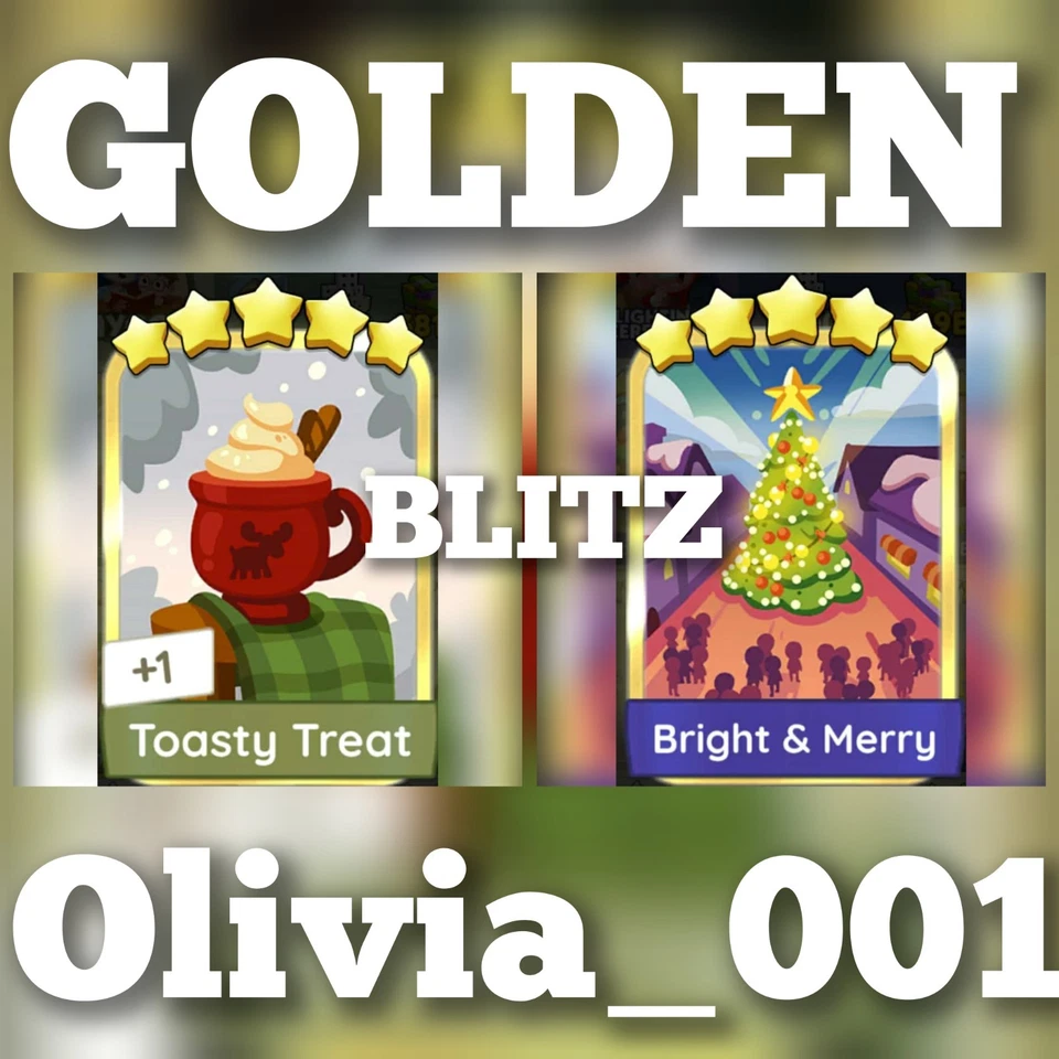 Toasty Treat - Bright & Merry: - Pegatinas Mono_Poly_Go Golden Blitz Foto 1 de 1