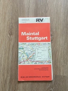 Touristen- und Straßenkarte, Maintal - Stuttgart, um 1960 - Bild 1 von 2