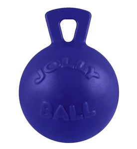 Jolly Pets Tug-n-Toss Heavy Duty Dog Toy Ball with Handle, 4.5 Inches/Small, - Picture 1 of 3