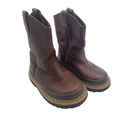 Botas de Vaquero de Cuero Marrón Little Georgia Giant Wellington para Niños Talla Niño 10 Foto 1 de 4