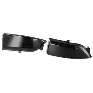 Dynamic Turn Signal Lights Left & Right Plastic+LED Smoked Black Yellow - Picture 1 of 12