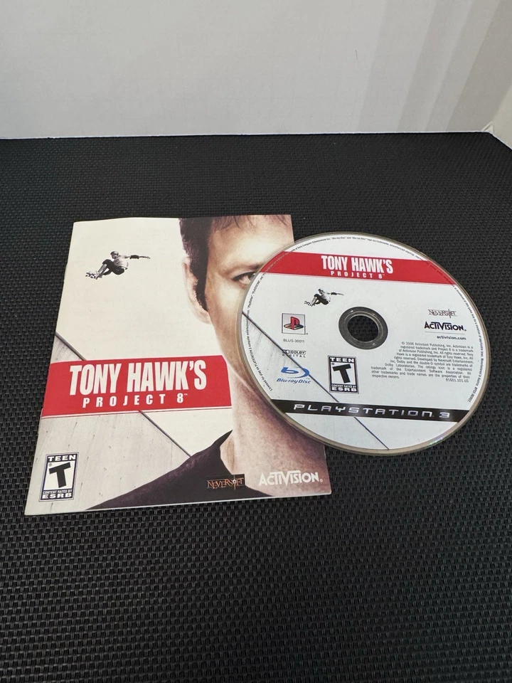 Tony Hawk's Project 8 - Disco de juego Playstation 3 y manual solamente Foto 1 de 1